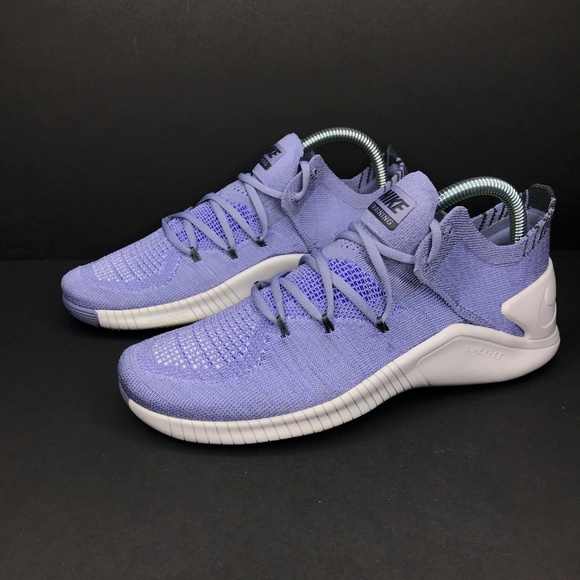 NEW Nike Free Training Flyknit 3 Purple Grey - Picture 3 of 7